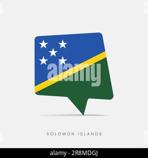 Solomon Islands flag bubble chat icon Stock Vector