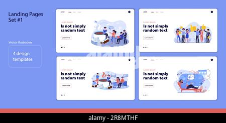 Coffee break set Stock Vector