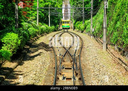 Mount Takaosan cable car Stock Photo