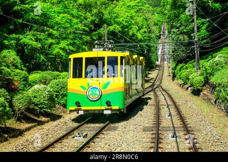 Mount Takaosan cable car Stock Photo