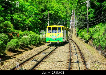 Mount Takaosan cable car Stock Photo