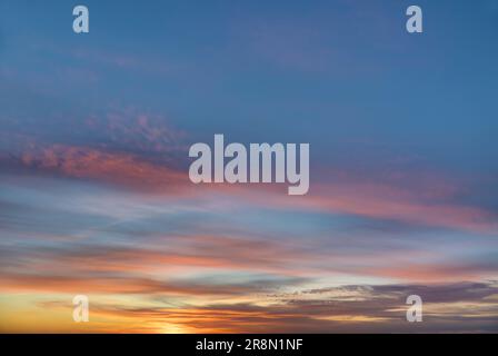 Sunset sky background overlay. Ideal for sky replacement, screen saver ...