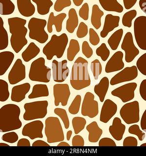 Abstract Giraffe skin. Seamless pattern with animal skin. Stock Vector