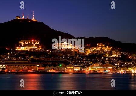 Night View of Nagasaki Port and Mt. Inasa Stock Photo - Alamy