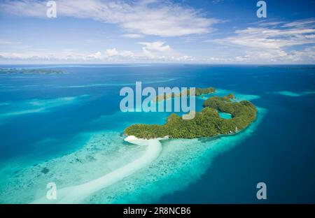 Long Beach Island, Rock Islands, Palau, Pacific Ocean, Micronesia Stock Photo