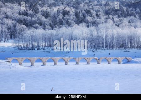 Taushubetsu River Bridge Stock Photo