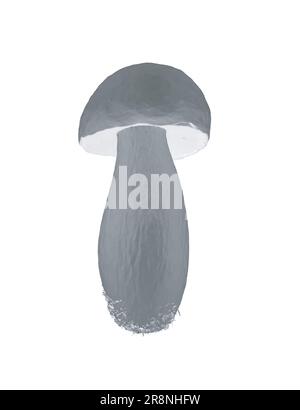 Polygonal champignon mushrooms Vector illustration drawn, toadstool, fly agaric, white toadstool, polygonal mushrooms isolated on white background. Ve Stock Vector