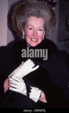 14 December 1995 Raine, The Countess Spencer - Raine de Chambrun at The Banqueting House, Whitehall.  Photo by The Henshaw Archive Stock Photo