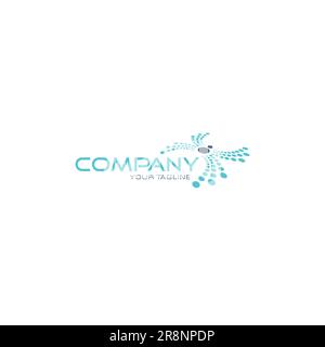 Spider Technology Logo Modern and clean design Stock Vector