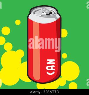 can red color pop art Stock Vector