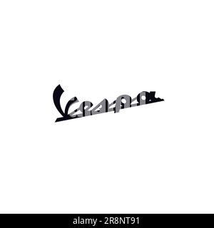 Vespa Letter logo. Scooter Logo Design Stock Vector