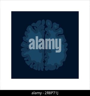 MRI brain scan image icon for medical diagnostics Stock Vector Image ...