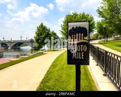 Scioto Mile at Battelle Riverfront Park in Columbus - COLUMBUS, UNITED STATES - JUNE 05, 2023 Stock Photo