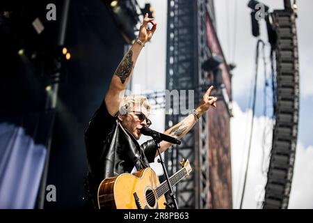 Odense, Denmark. 22nd June, 2023. The Danish pop singer and songwriter ...