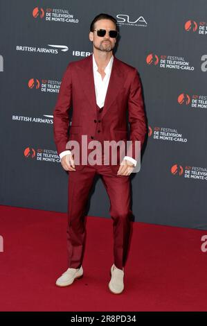 MONTE-CARLO, MONACO - JUNE 16: Shane West , attends the opening red carpet during the 62nd Monte Carlo TV Festival on June 16, 2023 in Monte-Carlo, Mo Stock Photo