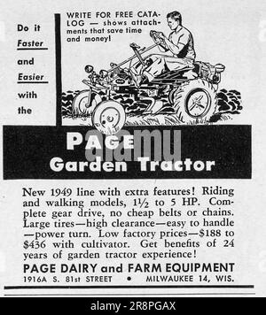 Page discount garden tractor