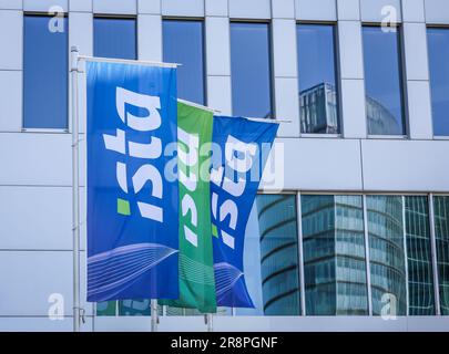 Essen, North Rhine-Westphalia, Germany - Ista SE (proper spelling ista) is a globally represented energy service provider headquartered in Essen. Its Stock Photo