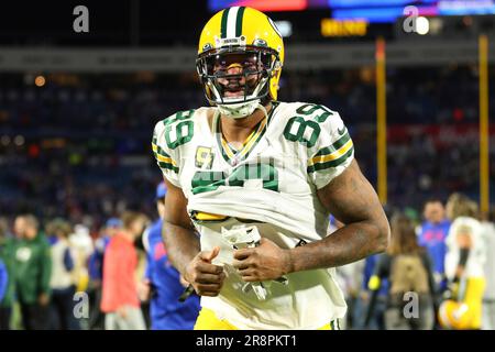 Green Bay Packers tight end Luke Musgrave (88) a preseason NFL football  game Saturday, Aug. 26, 2023, in Green Bay, Wis. (AP Photo/Mike Roemer  Stock Photo - Alamy