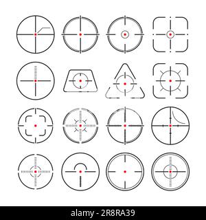 Sniper focus set Stock Vector