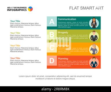 Effective Business Slide Template Stock Vector