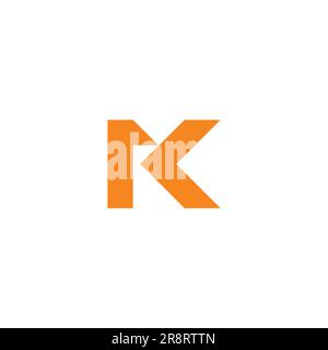 RK Logo simple. K Logo Modern Design Stock Vector