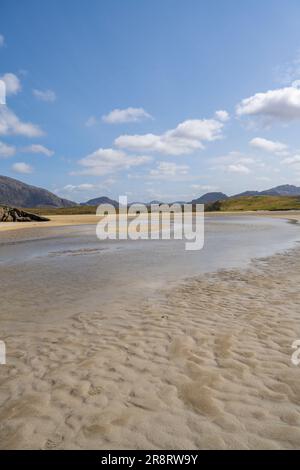 The sands of Uig Bay, Isle Of Lewis Stock Photo