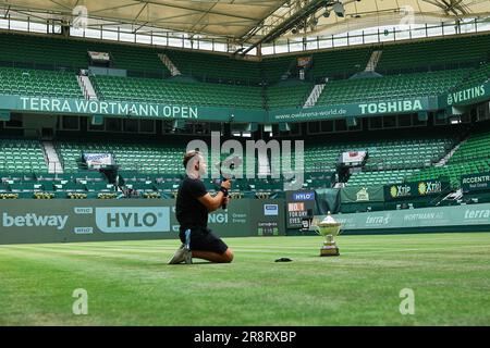 Halle Westf, Westfalen, Germany. 22nd June, 2023. during the Terra Wortmann Open at Owl Arena (Credit Image: © Mathias Schulz/ZUMA Press Wire) EDITORIAL USAGE ONLY! Not for Commercial USAGE! Stock Photo