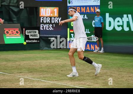 Halle Westf, Westfalen, Germany. 22nd June, 2023. in action during the Terra Wortmann Open at Owl Arena (Credit Image: © Mathias Schulz/ZUMA Press Wire) EDITORIAL USAGE ONLY! Not for Commercial USAGE! Stock Photo