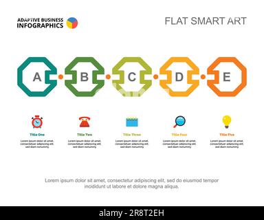 Five Phase Infographic Slide Template Stock Vector Image & Art - Alamy