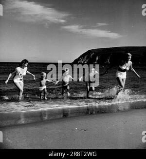 Scottish Clans -- Nova Scotia. July 18, 1949. (Photo by Cowles Syndicate). Stock Photo