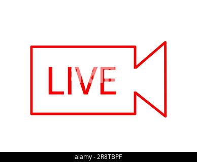 live streaming icon vector illustration Stock Vector