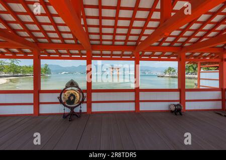 Itsukushima Shrine Noh Stage Stock Photo