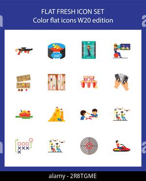Computer, gambling and board games icon set Stock Vector