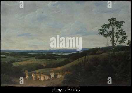 Frans Post. Brazilian Landscape, 1650. Stock Photo