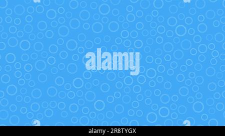 Texture seamless pattern from set of multi-colored simple round abstract carved bubbles circles geometric shapes of gears with sharp edges on a blue b Stock Vector