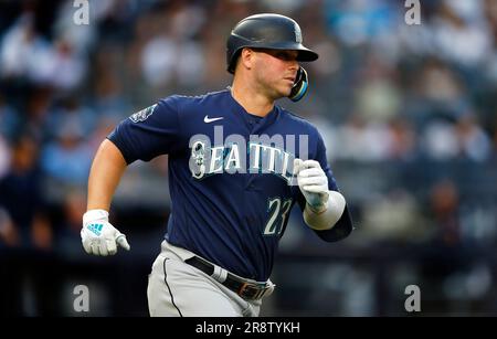 July 1202021: Seattle first baseman Ty France (23) runs the bases during  the game with the Seattle Mariners and the Colorado Rockies held at Coors  Field in Denver Co. David Seelig/Cal Sport