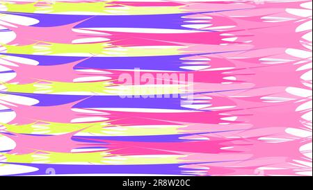 Simple background from minimalistic magical multicolored abstract bright blobs of inclined lines of waves of strips of geometric undulating figures wi Stock Vector