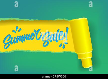 Summer sale promotion banner design Stock Vector