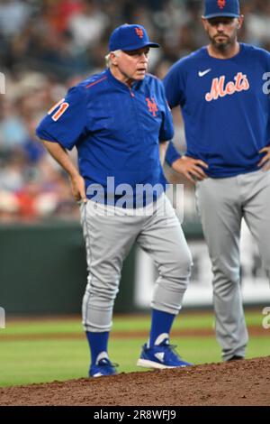 New York Mets head coach Buck Showalter (11) during the MLB game between the New York Mets and the Houston Astros on Wednesday June 21, 2023, at Minut Stock Photo