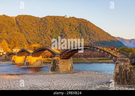 Kintaikyo bridge in the morning Stock Photo