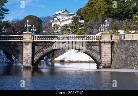 Nijobashi Bridge at the Tokyo Imperial Palace Stock Photo