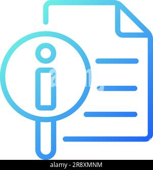 Get more information pixel perfect gradient linear vector icon Stock Vector