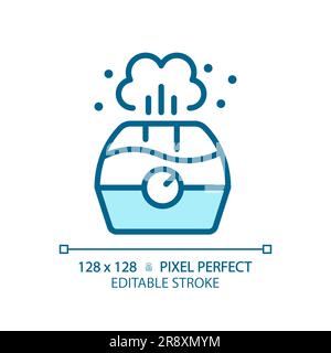 Air humidifier light blue icon Stock Vector