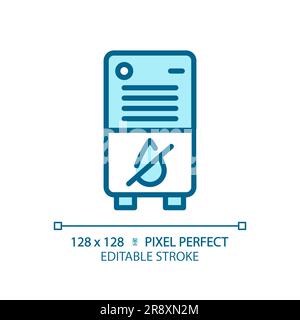 Air dehumidifier light blue icon Stock Vector
