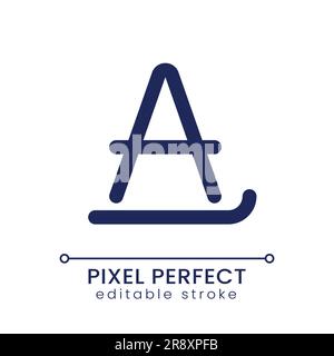 Text formatting pixel perfect linear ui icon Stock Vector