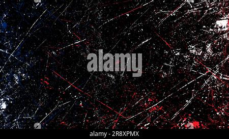 Bright design with many small paint spots on a black background. Grunge texture Stock Vector