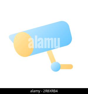 Surveillance pixel perfect flat gradient color ui icon Stock Vector