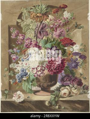 Flower arrangement, 1745-1784. Stock Photo