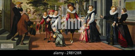 Rich Children, Poor Parents, 1599. Stock Photo