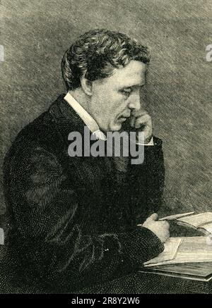 'Lewis Carroll', c1900. British author of &quot;Alice's Adventures in Wonderland&quot; and its sequel &quot;Alice Through the Looking-Glass&quot;. Engraving after a photograph. From &quot;Cassell's History of England, Vol. IX&quot;. [Cassell and Company, Limited, London, Paris, New York &amp; Melbourne] Stock Photo